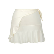 Cargar imagen en el visor de la galería, Product Back: Rio De Sol Jupe De Page Off-White Mini Skirt
