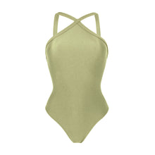 Cargar imagen en el visor de la galería, Product Front: Rio De Sol Une Pièce Oliva High-Neck
