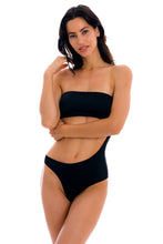 Cargar imagen en el visor de la galería, Model Front: Rio De Sol Une Pièce Preto Body-Rio
