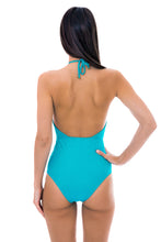 Cargar imagen en el visor de la galería, Model Back: Rio De Sol Une Pièce Radiante Azul Sensation
