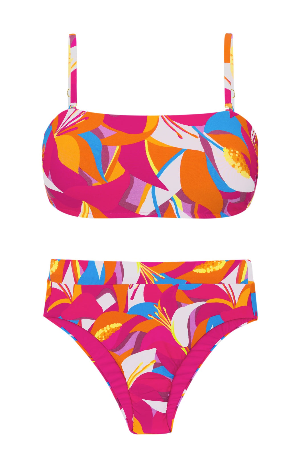Product Front: Rio De Sol Ensemble Set Antelope Bandeau-Reto Hotpant-Cos