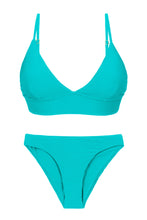 Cargar imagen en el visor de la galería, Product Front: Rio De Sol Ensemble Set Cotele-Jade Tri-Tank Essential-Comfy
