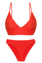Cargar imagen en el visor de la galería, Product Front: Rio De Sol Ensemble Set Cotele-Tomate Tri-Tank Comfy
