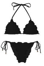 Cargar imagen en el visor de la galería, Product Front: Rio De Sol Ensemble Set Dots-Black Frufru
