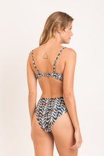 Cargar imagen en el visor de la galería, Model Back: Rio De Sol Ensemble Set Ikat Twist Hotpants
