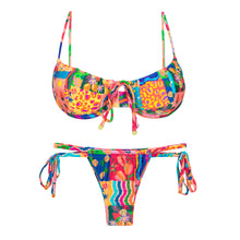 Cargar imagen en el visor de la galería, Product Front: Rio De Sol Ensemble Set Love-Trip Balconet-Tie Pipa
