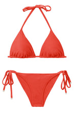 Cargar imagen en el visor de la galería, Product Front: Rio De Sol Ensemble Set Malibu-Chili Tri-Inv Cheeky-Tie
