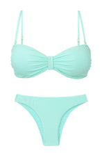 Cargar imagen en el visor de la galería, Product Front: Rio De Sol Ensemble Set Malibu-Menta Bandeau-Duo Essential
