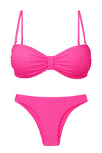 Cargar imagen en el visor de la galería, Product Front: Rio De Sol Ensemble Set Malibu-Rosa Bandeau-Duo Essential
