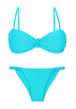 Cargar imagen en el visor de la galería, Product Front: Rio De Sol Ensemble Set Miami Bandeau-Crispy Cheeky-Crispy

