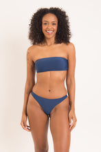 Cargar imagen en el visor de la galería, Model Front: Rio De Sol Ensemble Set Navy Bandeau-Reto Nice-Fio
