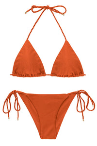 Product Front: Rio De Sol Ensemble Set Paprica Tri-Rope Cheeky-Rope