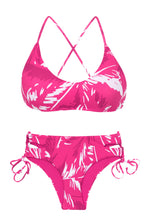 Cargar imagen en el visor de la galería, Product Front: Rio De Sol Ensemble Set Pink-Palms Bralette Madrid
