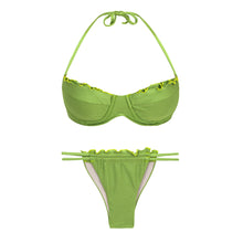 Cargar imagen en el visor de la galería, Product Front: Rio De Sol Ensemble Set Shimmer-Botanica Balconet-Frufru Pipa-Frufru
