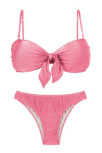 Cargar imagen en el visor de la galería, Product Front: Rio De Sol Ensemble Set Shimmer-Confetti Bandeau-Knot Essential
