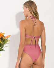 Cargar imagen en el visor de la galería, Image 06: Rio De Sol Ensemble Set Shimmer-Confetti Twist Belted-High-Waist
