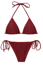 Cargar imagen en el visor de la galería, Product Front: Rio De Sol Ensemble Set Shimmer-Divino Tri-Inv Cheeky-Tie
