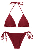 Cargar imagen en el visor de la galería, Product Front: Rio De Sol Ensemble Set Shimmer-Divino Tri-Rope Cheeky-Rope
