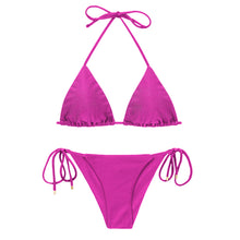 Cargar imagen en el visor de la galería, Product Front: Rio De Sol Ensemble Set Shimmer-Gaia Tri-Inv Cheeky-Tie
