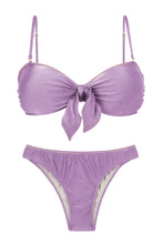 Cargar imagen en el visor de la galería, Product Front: Rio De Sol Ensemble Set Shimmer-Harmonia Bandeau-Knot Essential
