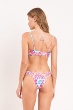 Cargar imagen en el visor de la galería, Model Back: Rio De Sol Ensemble Set Splash Bandeau-Reto Highleg
