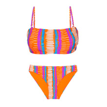 Cargar imagen en el visor de la galería, Product Front: Rio De Sol Ensemble Set Stripes Bandeau-Reto Essential-Comfy
