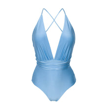 Cargar imagen en el visor de la galería, Product Front: Rio De Sol Une Pièce Shimmer-Baltic-Sea New Vegas
