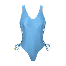 Cargar imagen en el visor de la galería, Product Front: Rio De Sol Une Pièce Shimmer-Baltic-Sea Zoe

