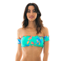 Cargar imagen en el visor de la galería, Gallery: Rio De Sol Haut Top Acqua Flora Off Shoulder
