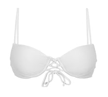 Cargar imagen en el visor de la galería, Product Front: Rio De Sol Haut Top Cotele-Branco Balconet-Pushup
