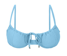 Cargar imagen en el visor de la galería, Product Front: Rio De Sol Haut Top Dots-Sky Balconet-Tie
