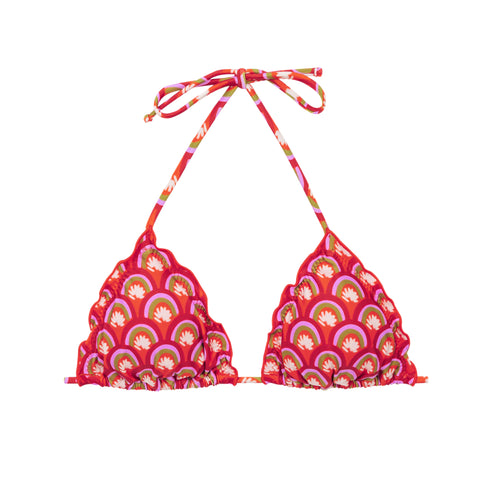 Product Front: Rio De Sol Haut Top Floral-Scales Frufru