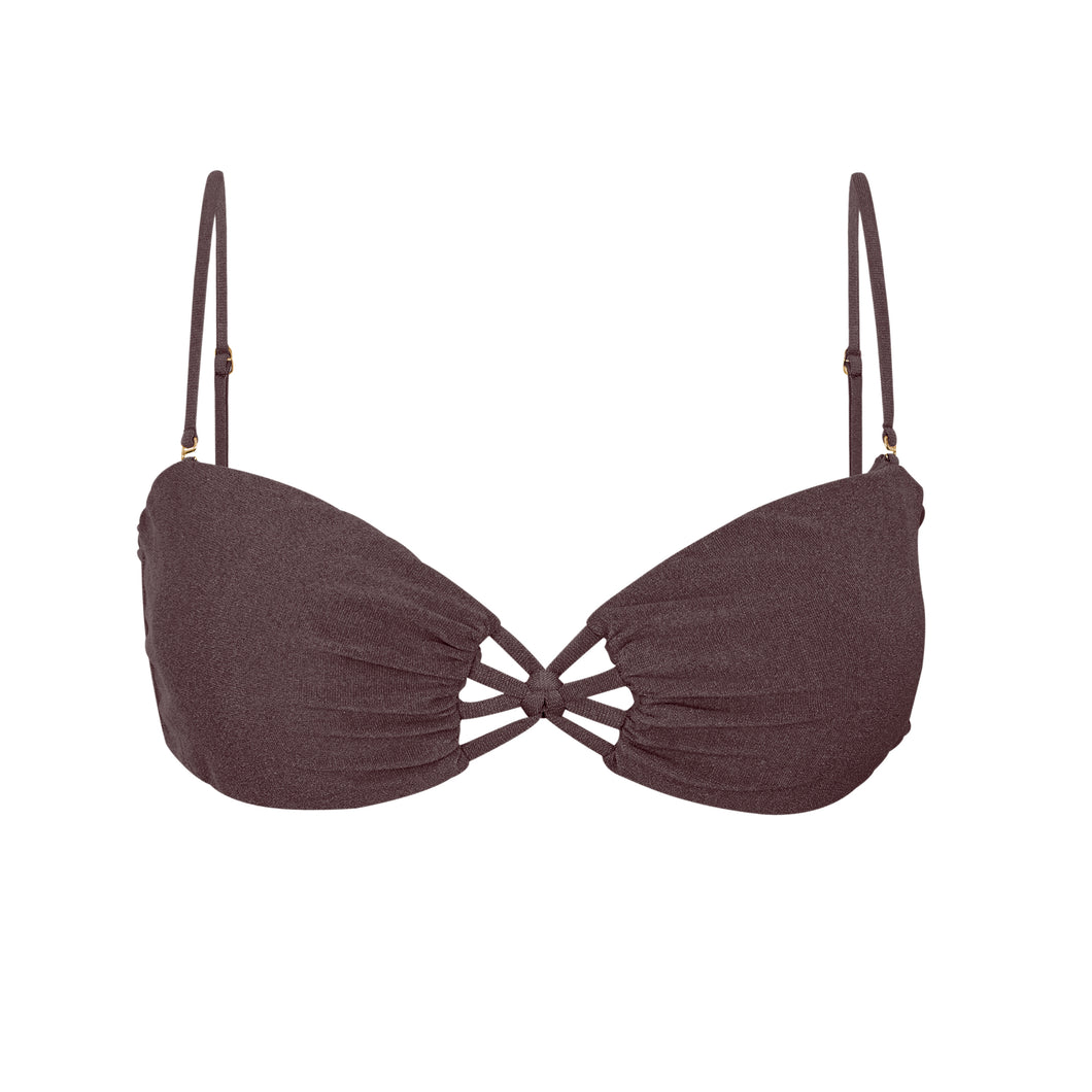 Product Front: Rio De Sol Haut Top Malibu-Ebano Bandeau-Iris