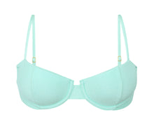 Cargar imagen en el visor de la galería, Product Front: Rio De Sol Haut Top Malibu-Menta Balconet
