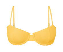 Cargar imagen en el visor de la galería, Product Front: Rio De Sol Haut Top Malibu-Yellow Balconet

