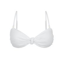 Cargar imagen en el visor de la galería, Product Front: Rio De Sol Haut Top Memphis-White Bandeau-Joy
