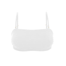 Cargar imagen en el visor de la galería, Product Front: Rio De Sol Haut Top Sand-White Bandeau-Reto
