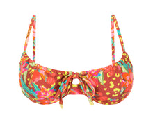 Cargar imagen en el visor de la galería, Product Front: Rio De Sol Haut Top Tropics Balconet-Tie
