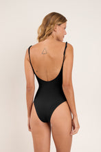 Cargar imagen en el visor de la galería, Model Back: Rio De Sol Une Pièce Touch-Black Tina
