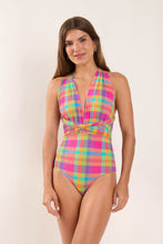 Cargar imagen en el visor de la galería, Model Front: Rio De Sol Une Pièce Tulip-Garden Marina
