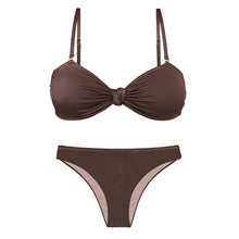 Cargar imagen en el visor de la galería, Set Shimmer-Coffee Bandeau-Joy Essential

