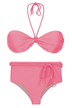 Cargar imagen en el visor de la galería, Set Shimmer-Confetti Twist Belted-High-Waist

