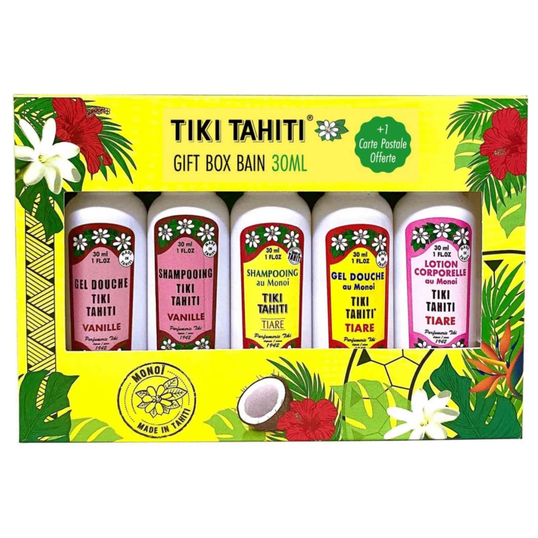 Product Front: Tiki Solaire Gift Box Bath 5 X 30Ml