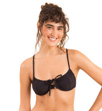 Cargar imagen en el visor de la galería, Top Dots-Black Balconet-Tie
