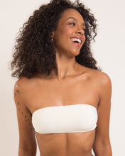 Cargar imagen en el visor de la galería, Top Off-White Bandeau-Reto
