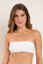 Cargar imagen en el visor de la galería, Top Sand-White Bandeau-Reto
