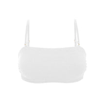 Cargar imagen en el visor de la galería, Top Sand-White Bandeau-Reto
