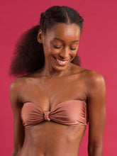 Cargar imagen en el visor de la galería, Top Shimmer-Copper Bandeau-Joy
