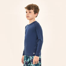 Cargar imagen en el visor de la galería, Image 02: Uv Line T-Shirt Acqua Qr Code Marinho Upf50+
