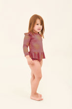 Cargar imagen en el visor de la galería, Image 02: Uv Line Maillot De Bain Bébé Baby Shine Malva Up50+
